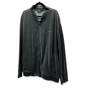 Sean John Full Zip Track Jacket Velour Gray Men’s Size 3XB Vintage Y2K